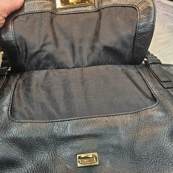 MICHAEL Kors Luggage Deneuve Satchel Leather Purse Black - Picture 5 of 16